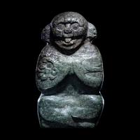 An Early Maya Stone Seated Deity
