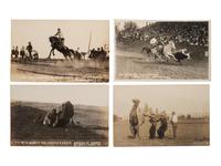 [WESTERN AMERICANA]. A group of 80 RPPCs and photographs of rodeos and cowboys.