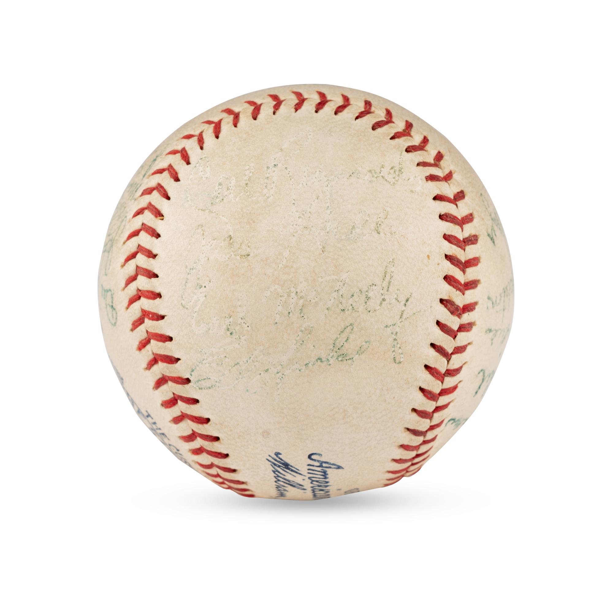 A 1936 Washington Senators Team Signed Autograph Baseball Featuring Bucky Harris (JSA Letter of Authenticity),
