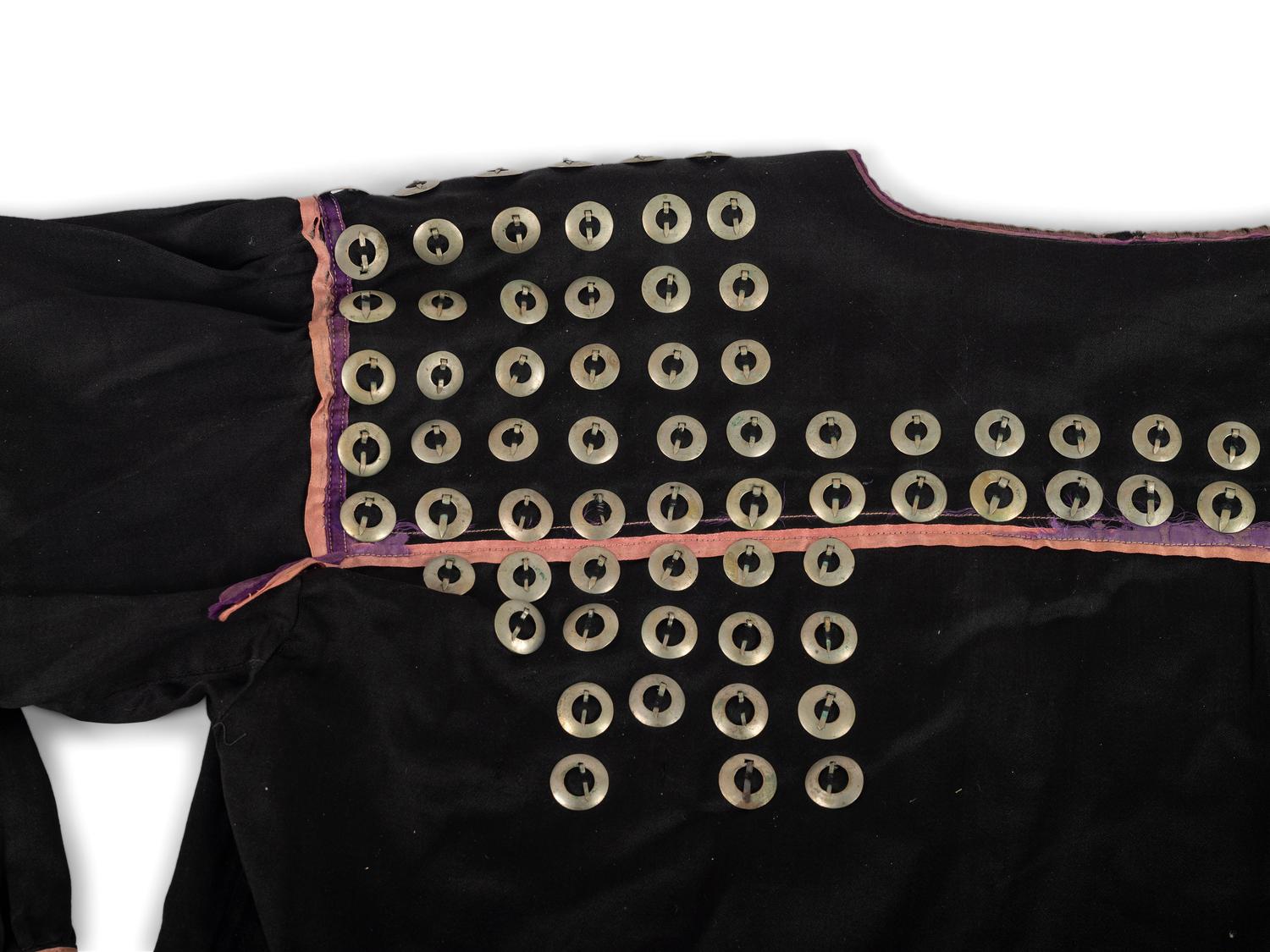 Ho-chunk Ribbon Shirt, with German Silver
