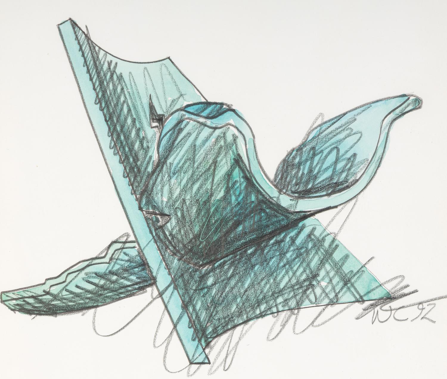 Drawing from the Angel Chair Series, 1992