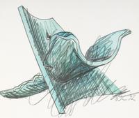 Drawing from the Angel Chair Series, 1992
