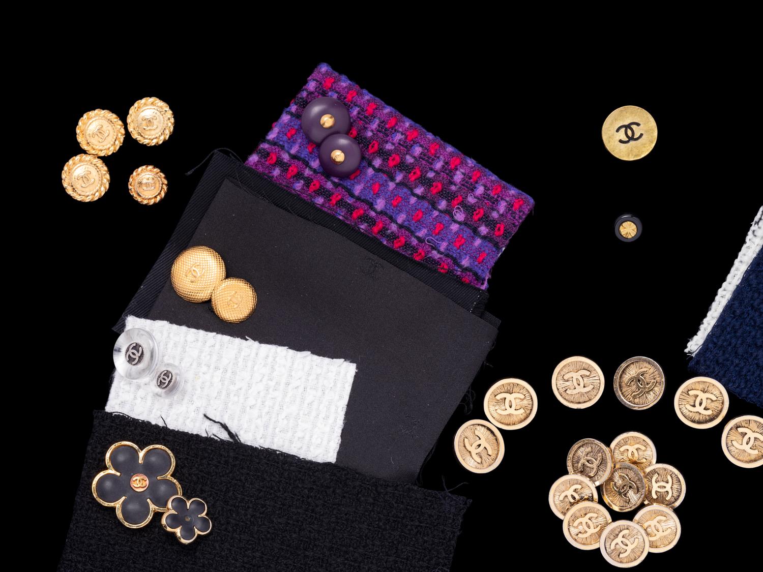 A Collection of 86 Chanel Buttons