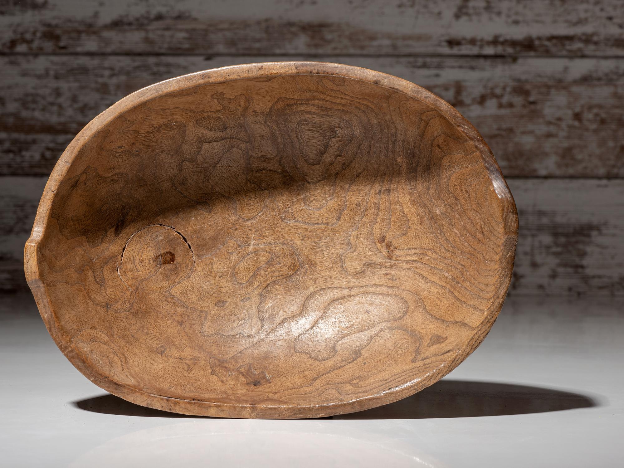 Northeastern Woodlands Crested Burl Bowl