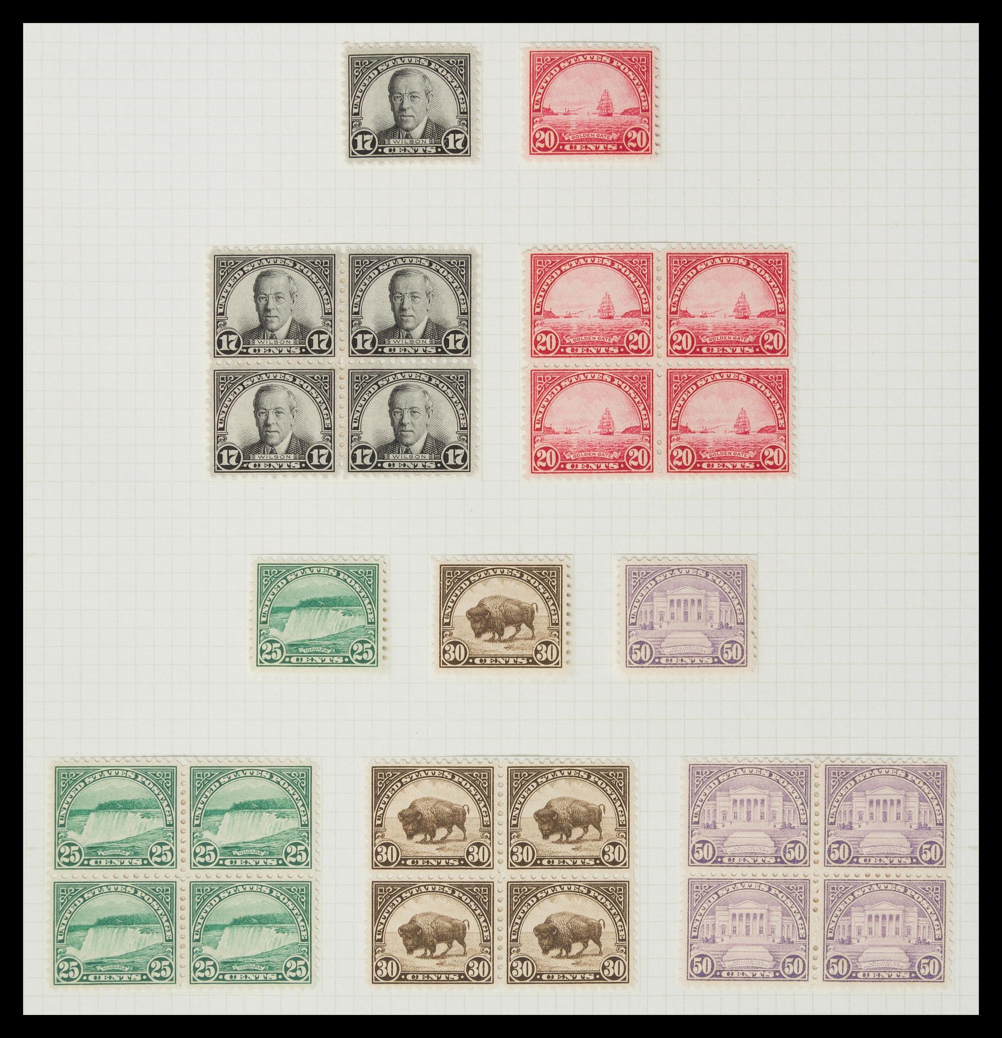 A Collection of United States Regular Issue Stamps — 1917-1932