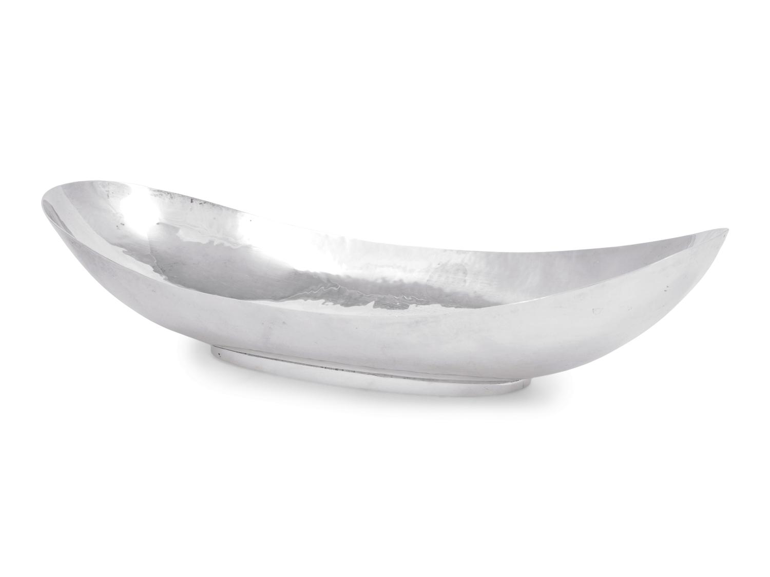 An Allan Adler Silver Bread Dish