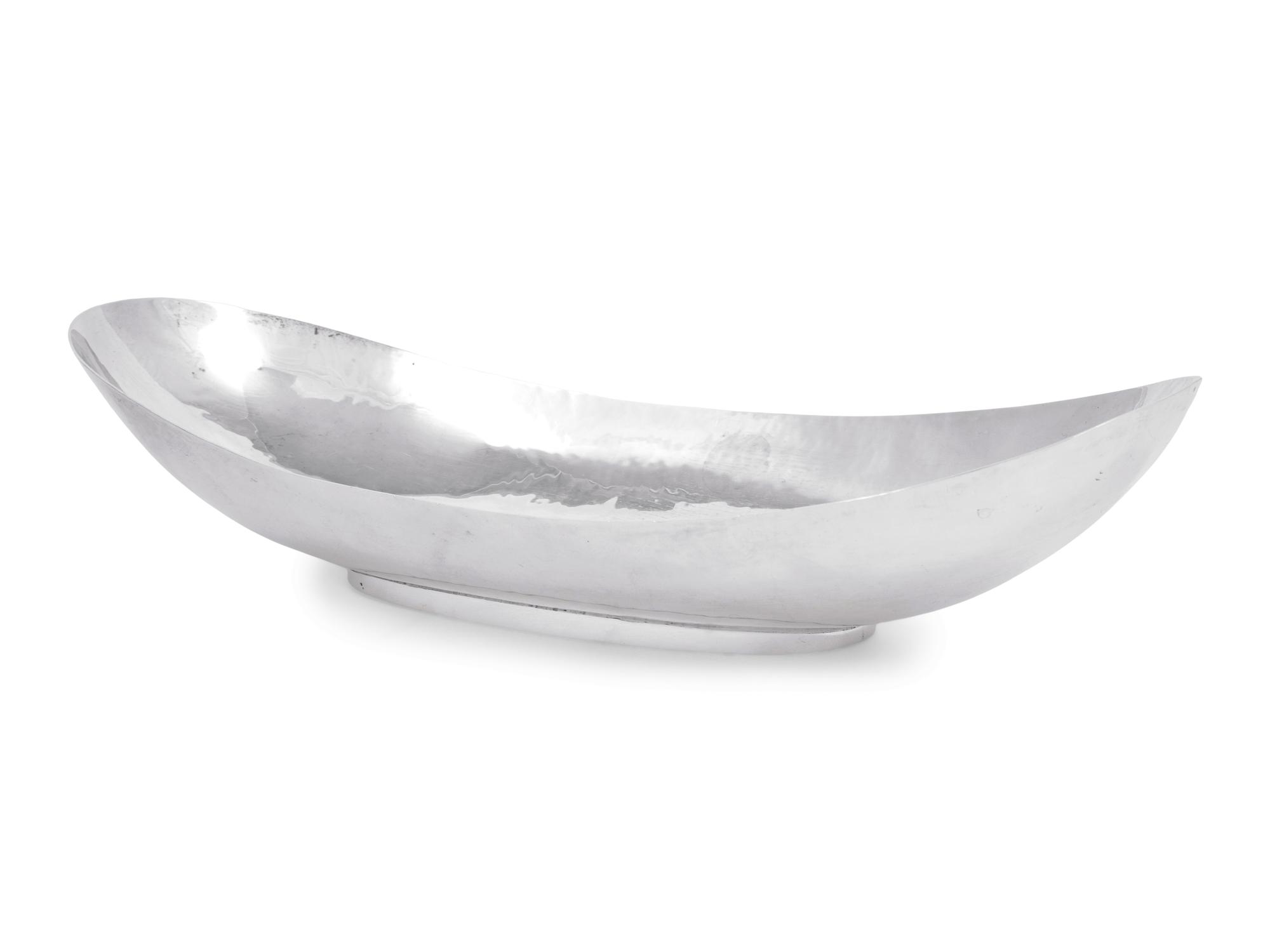 An Allan Adler Silver Bread Dish