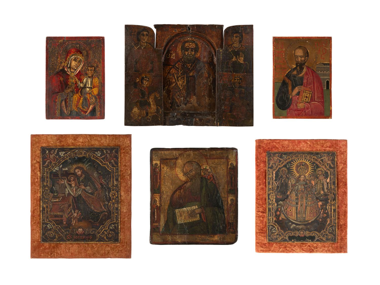 Six Eastern European Icons