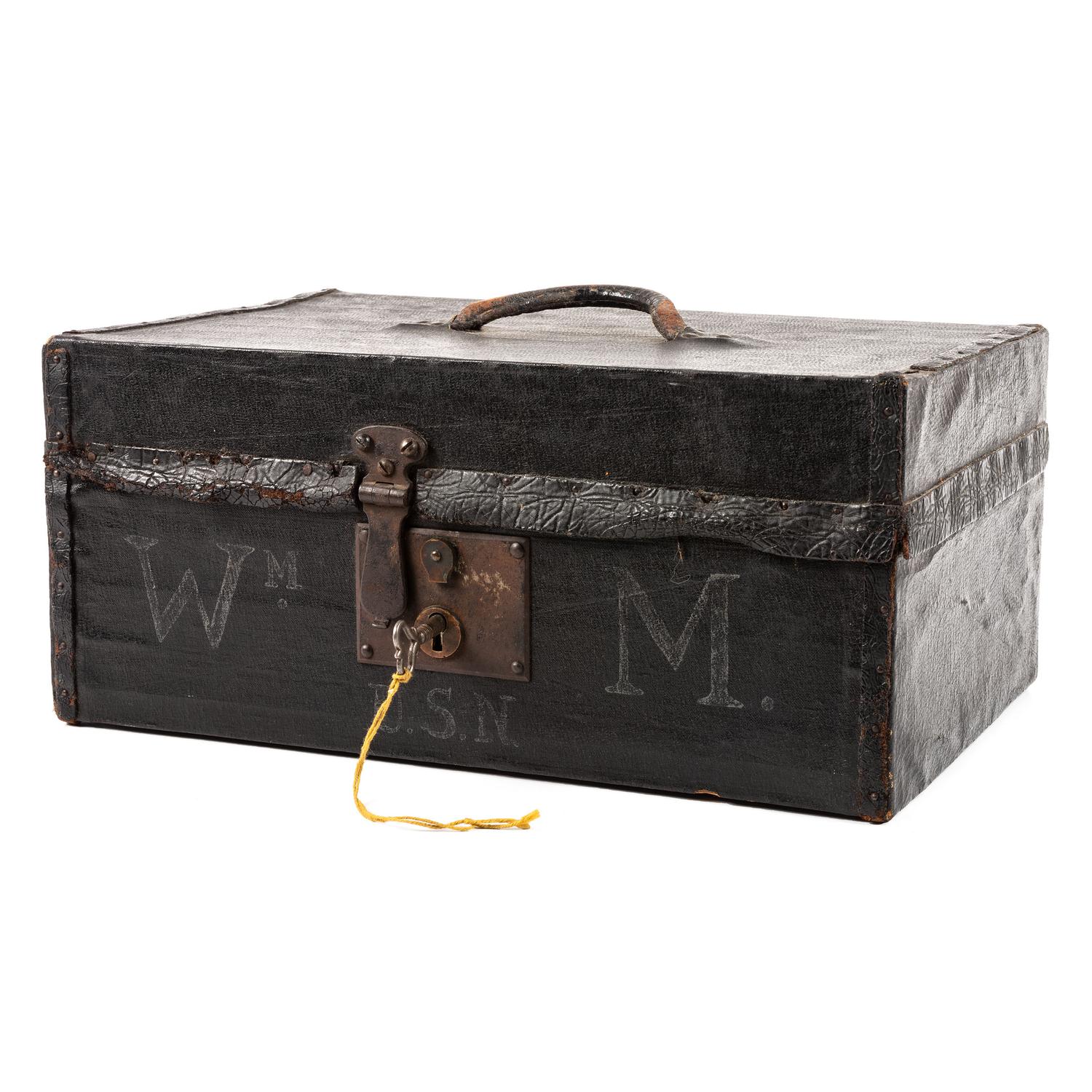 [CIVIL WAR] - [US NAVY]. MACOMB, William H. (1818-1872). Leather-covered travel case. N.p., n.d.