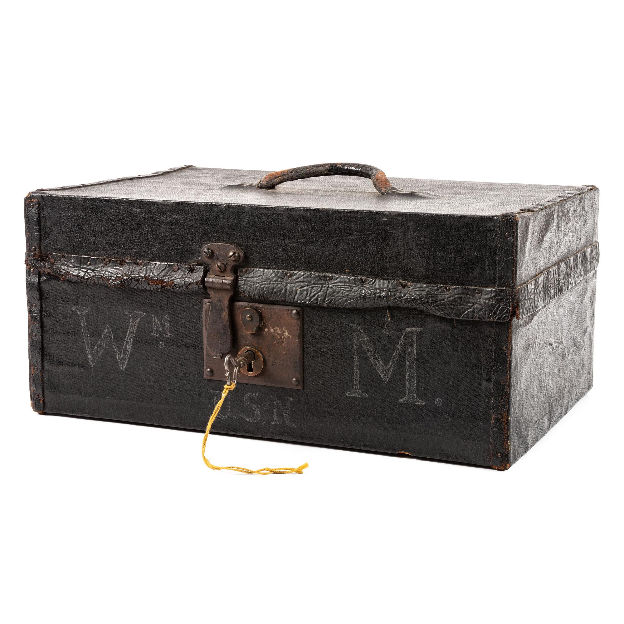 [CIVIL WAR] - [US NAVY]. MACOMB, William H. (1818-1872). Leather-covered travel case. N.p., n.d.