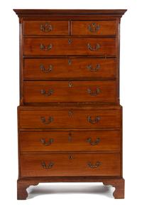 A George III Mahogany Chest on Chest