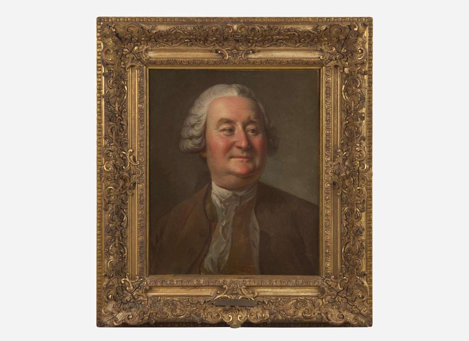 Louis Tocqué (French 1696-1772) - Portrait of a Gentleman, said to be Valentin Jamerei Duval (1695-1775)