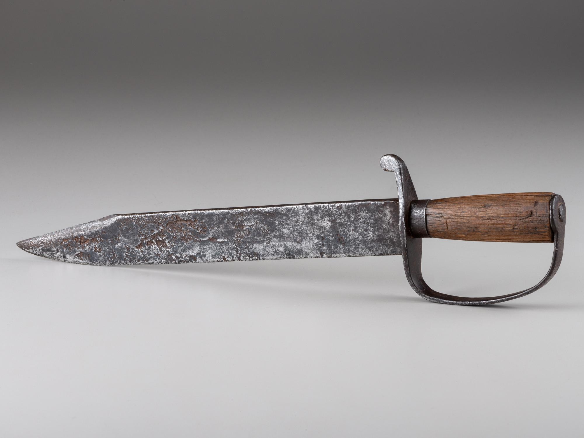 [CIVIL WAR]. Confederate D-hilt Bowie knife.