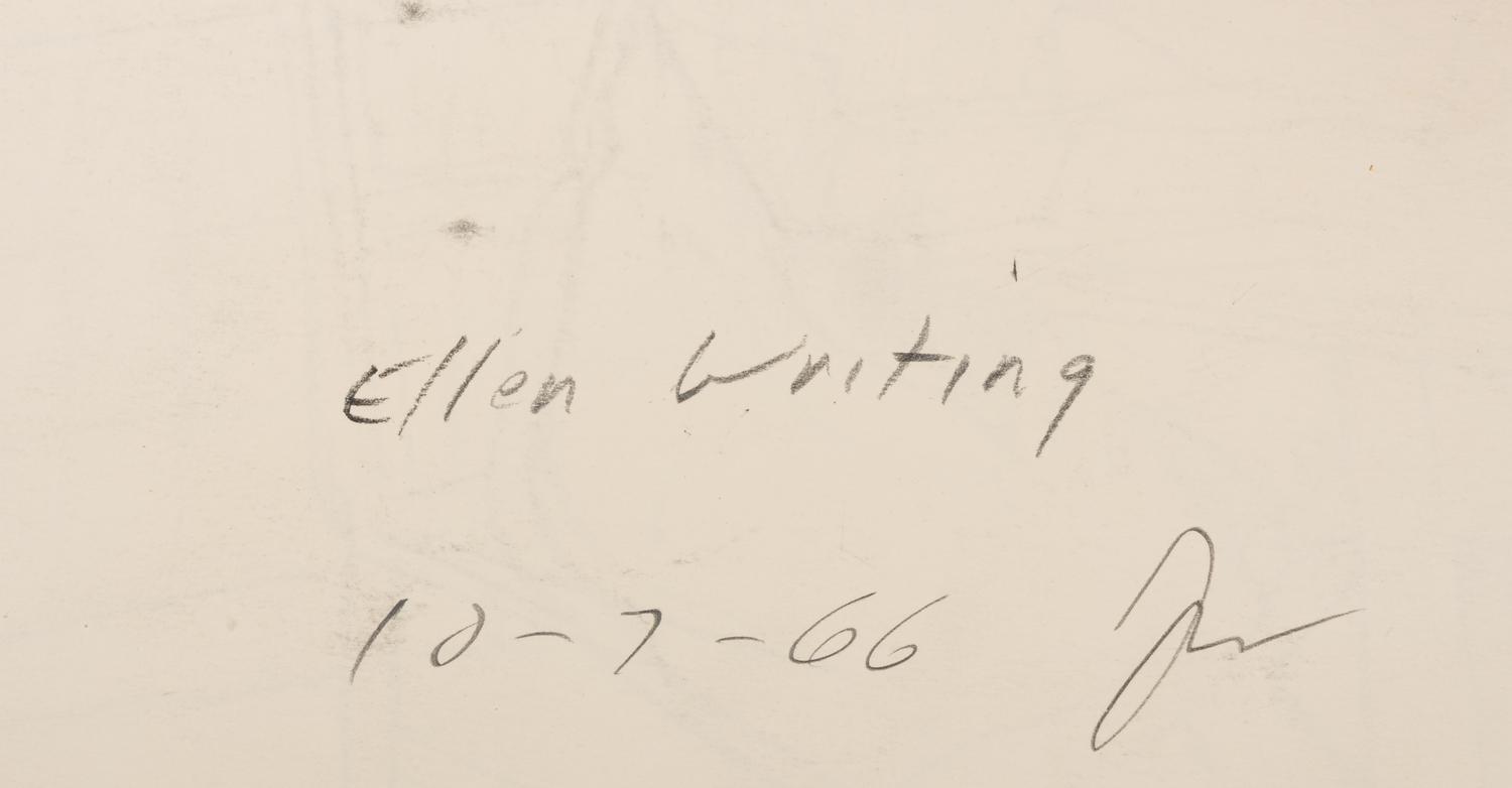 Ellen Writing , 1966, Becky Making a Doll , 1966, and Becky Sewing , 1966 (a group of three works)