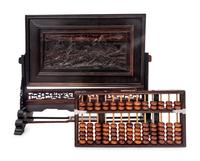 Two Chinese Carved Hardwood Articles