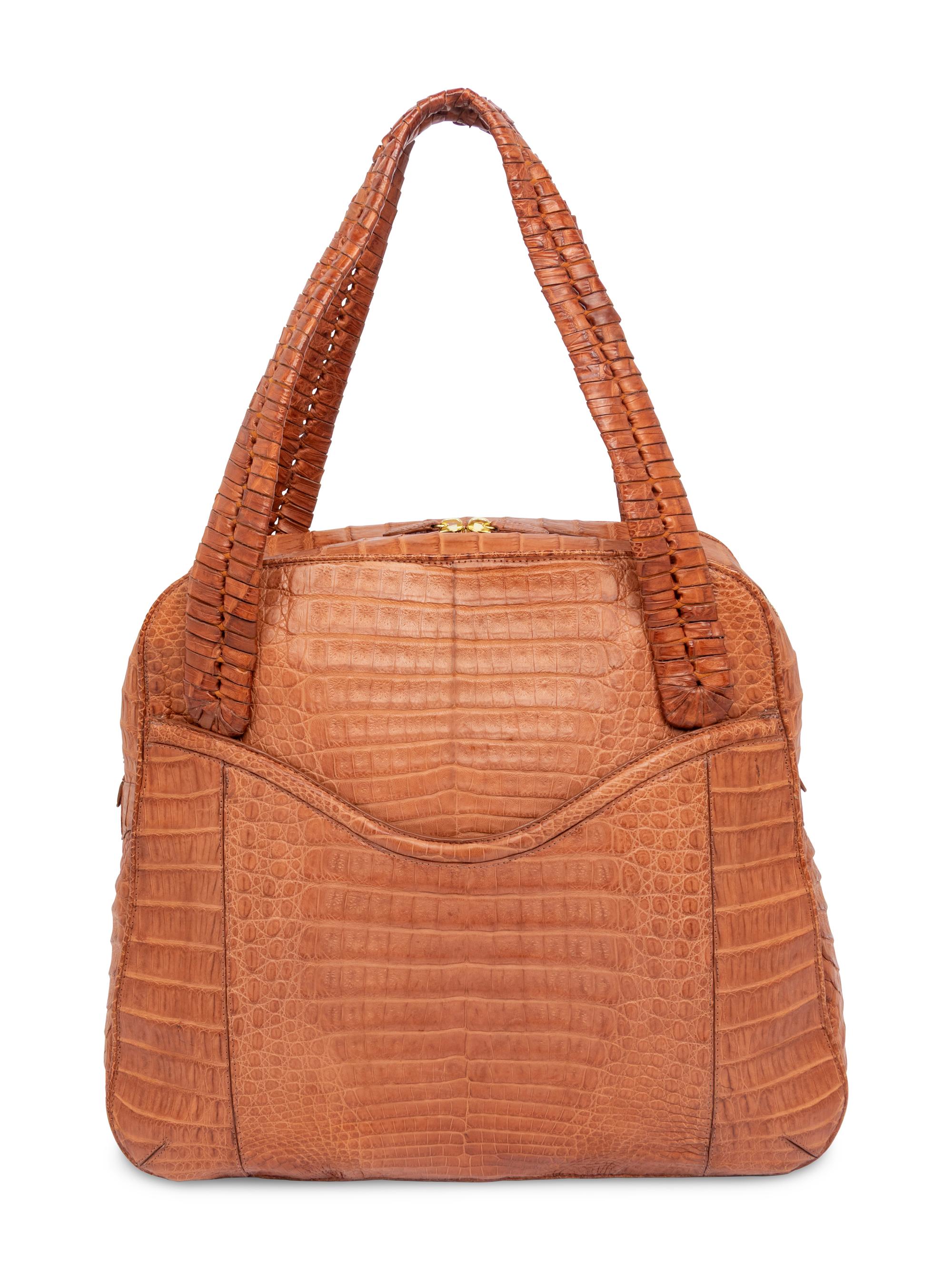Nancy Gonzalez, Brown Crocodile Bag