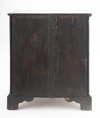 A George III Japanned Jewelry Cabinet