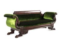 A Classical Carved Mahogany Sofa