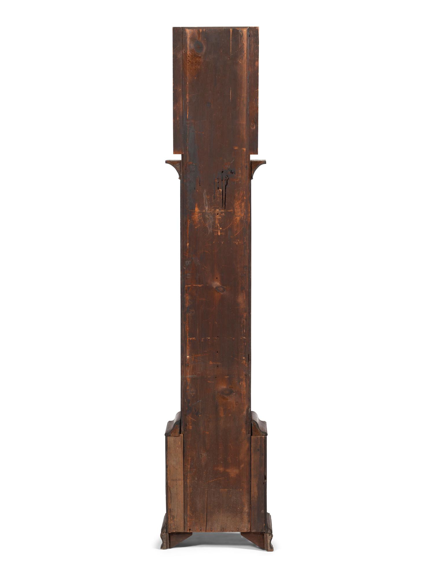 A Chippendale Cherrywood Tall Case Clock