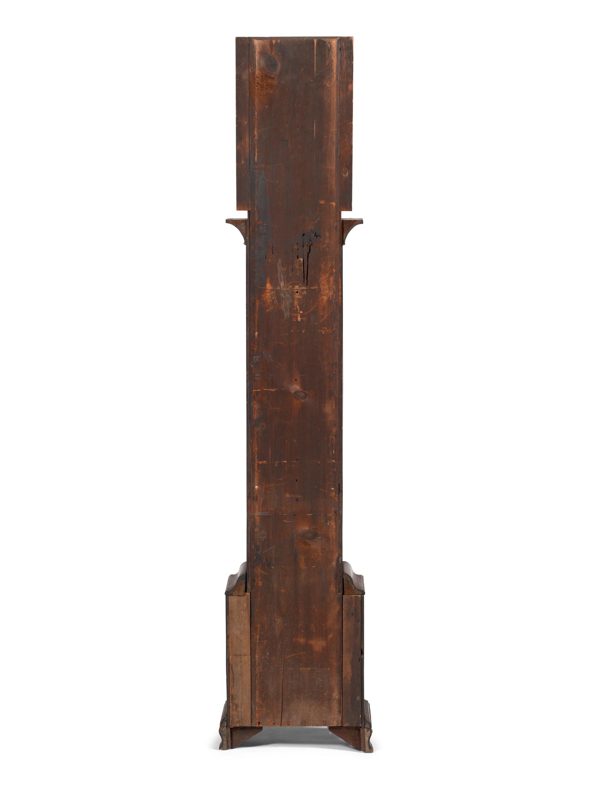 A Chippendale Cherrywood Tall Case Clock
