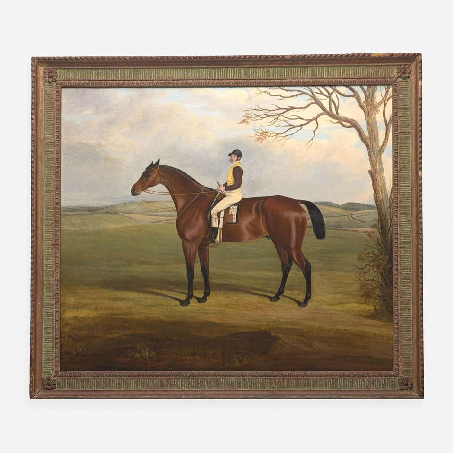 William Nedham (British, 1823-1849) Cannon Ball: A Bay Racehorse with Jockey Up