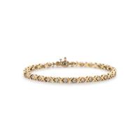 YELLOW GOLD AND DIAMOND BRACELET