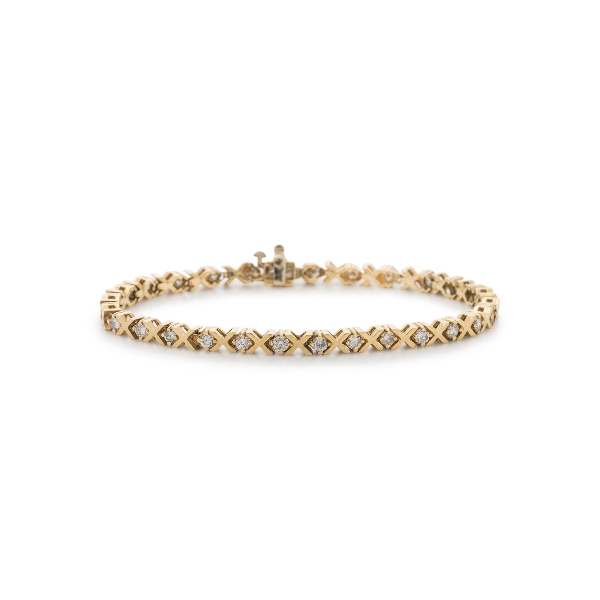 YELLOW GOLD AND DIAMOND BRACELET