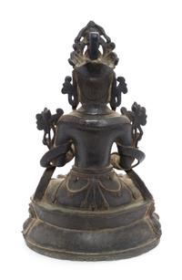 A Bronze Figure of Amitayus Height 10 inches. — LIKELY MING DYNASTY (1368-1644)