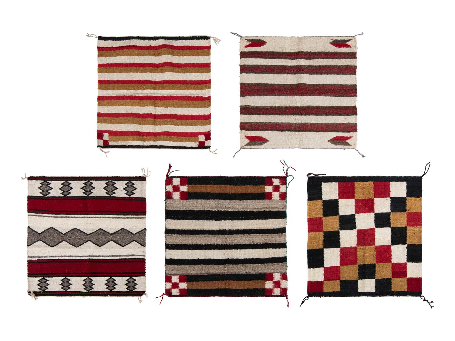 A Group of Single Saddle Blankets