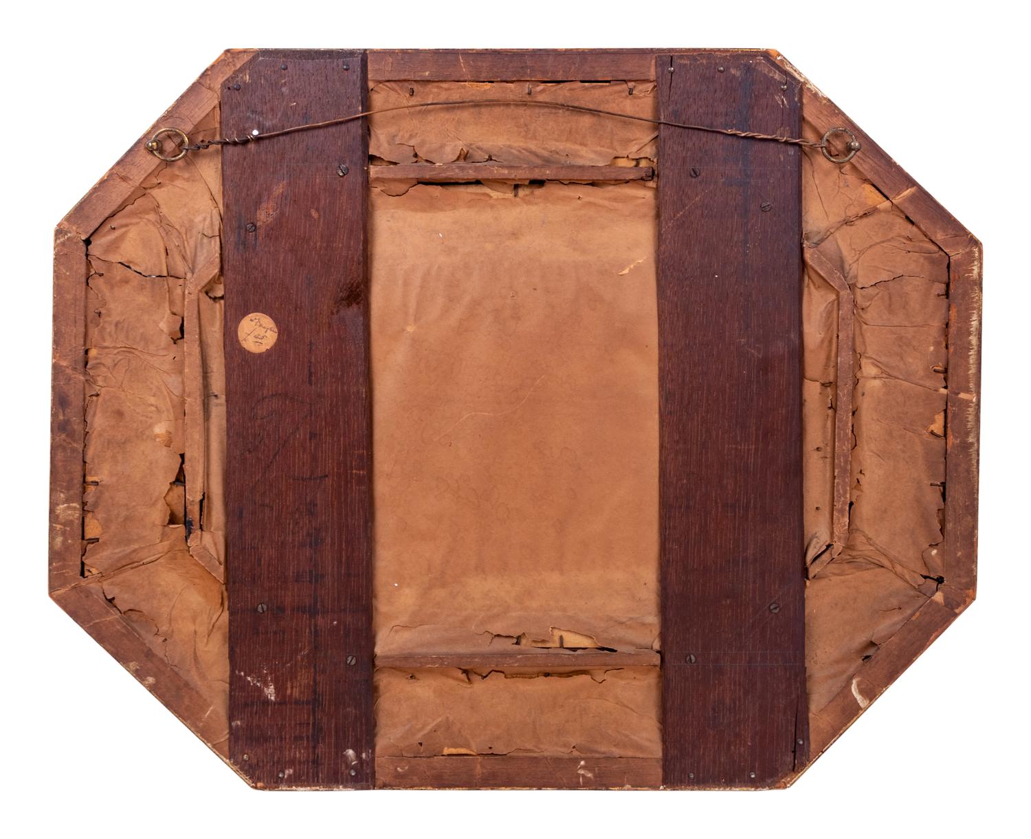 A Continental Reverse Painting on Glass