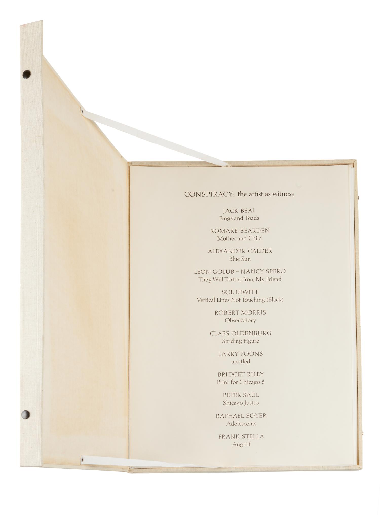 Conspiracy Portfolio (complete set of 12 prints with linen portfolio case)