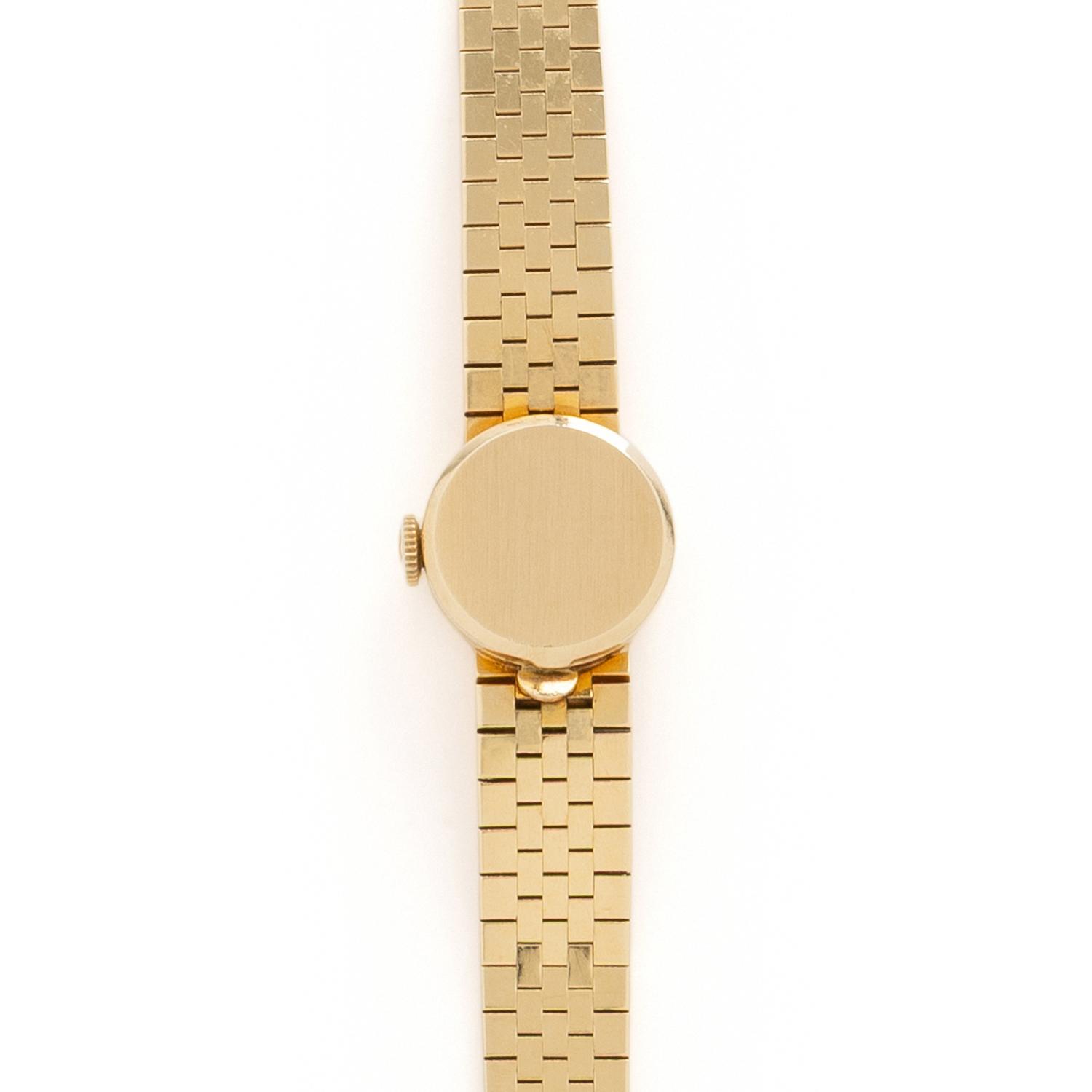OMEGA, YELLOW GOLD WATCH