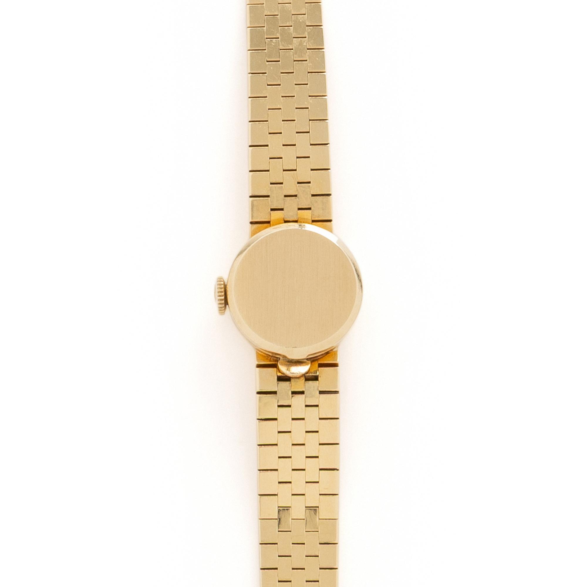 OMEGA, YELLOW GOLD WATCH