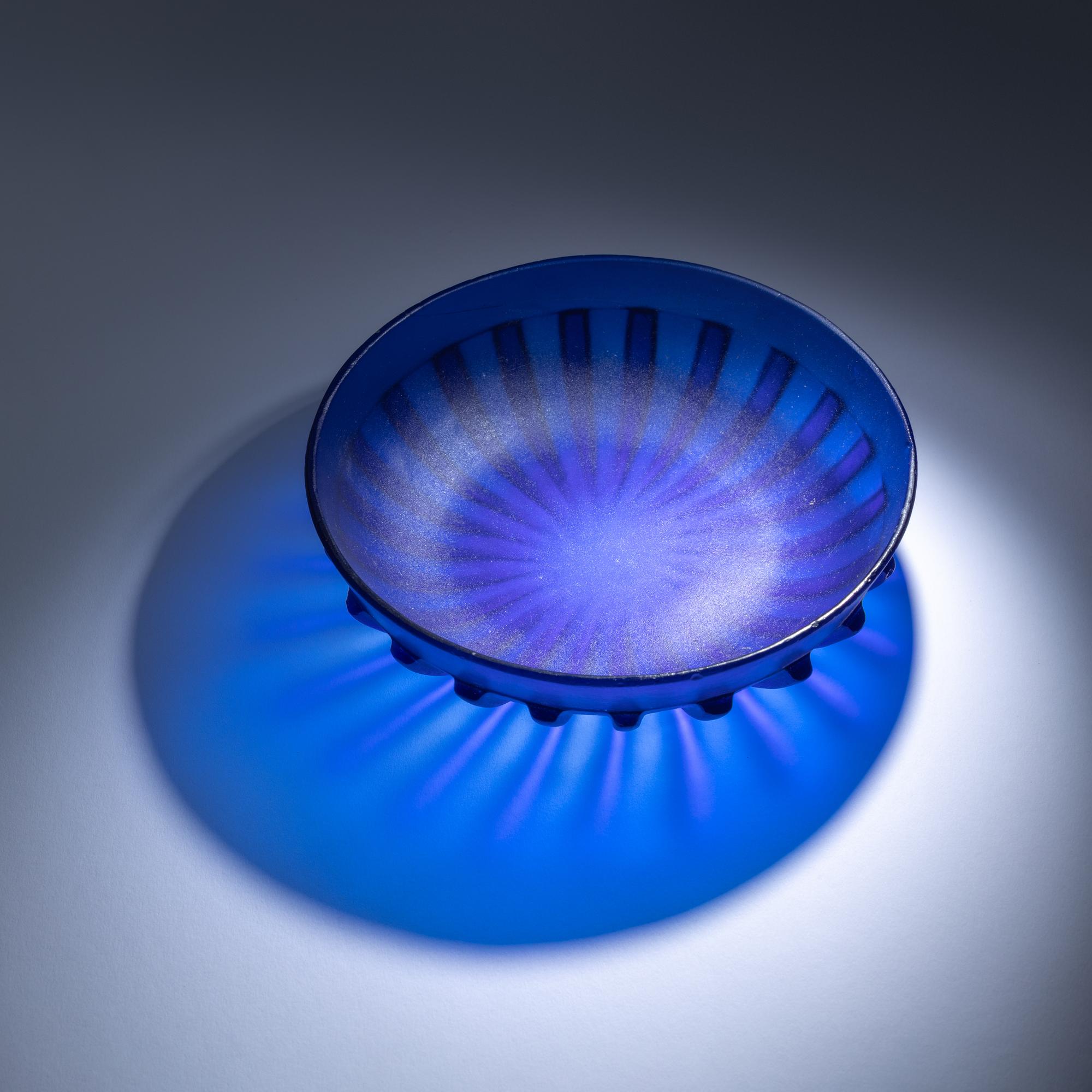 A Roman Cobalt Blue Glass Bowl