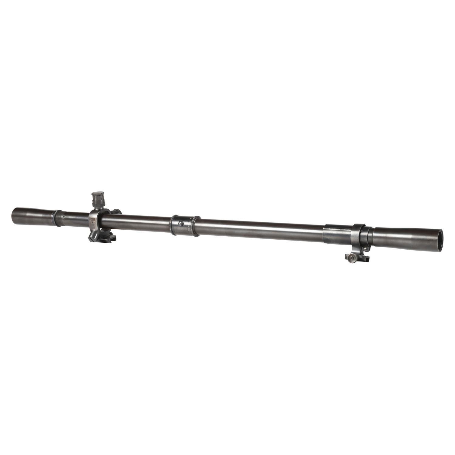 Vintage Pre-WWII J.W. Fecker Rifle Scope with Adjustable Mounts