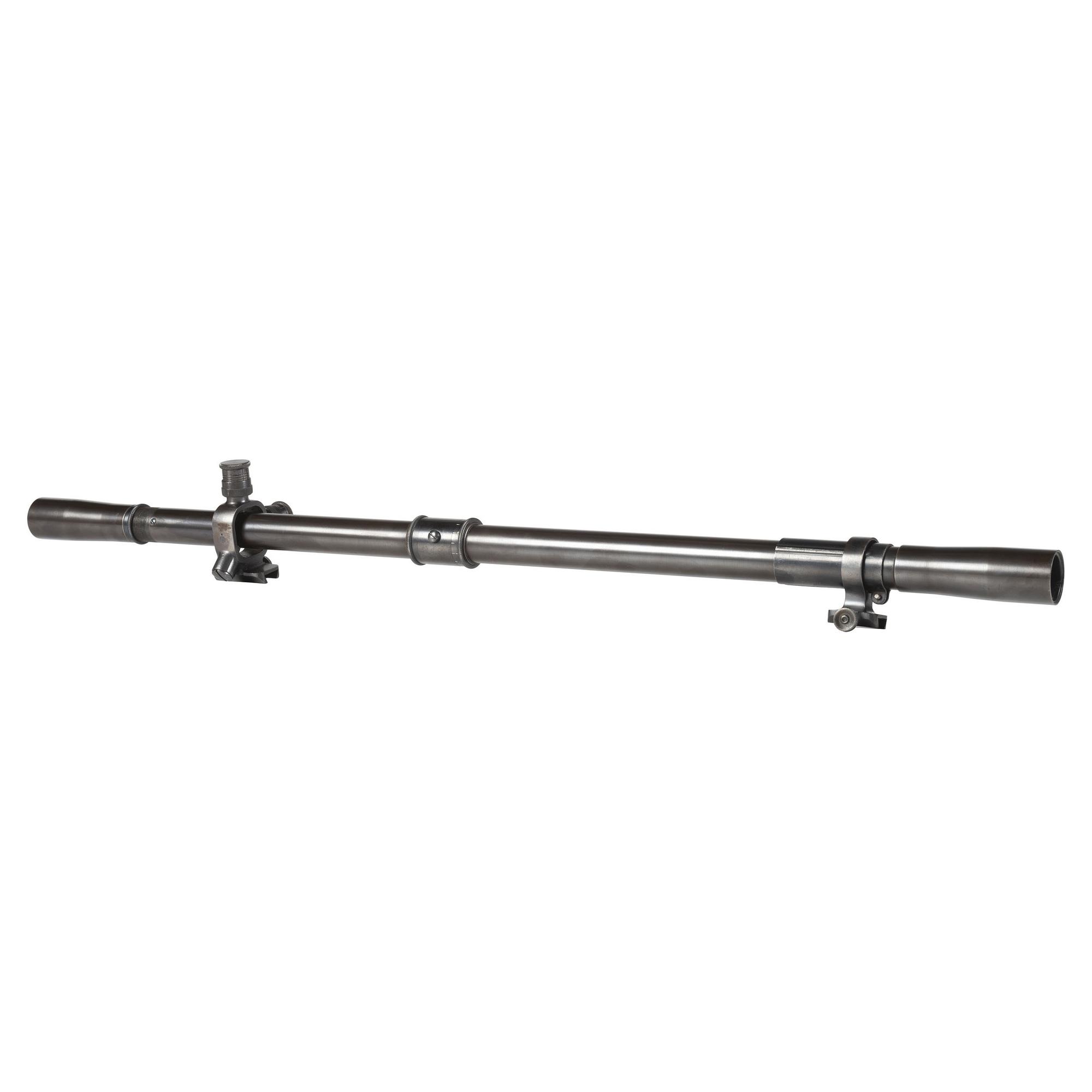 Vintage Pre-WWII J.W. Fecker Rifle Scope with Adjustable Mounts