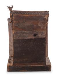 A Chinese Carved and Painted Wood Shrine
