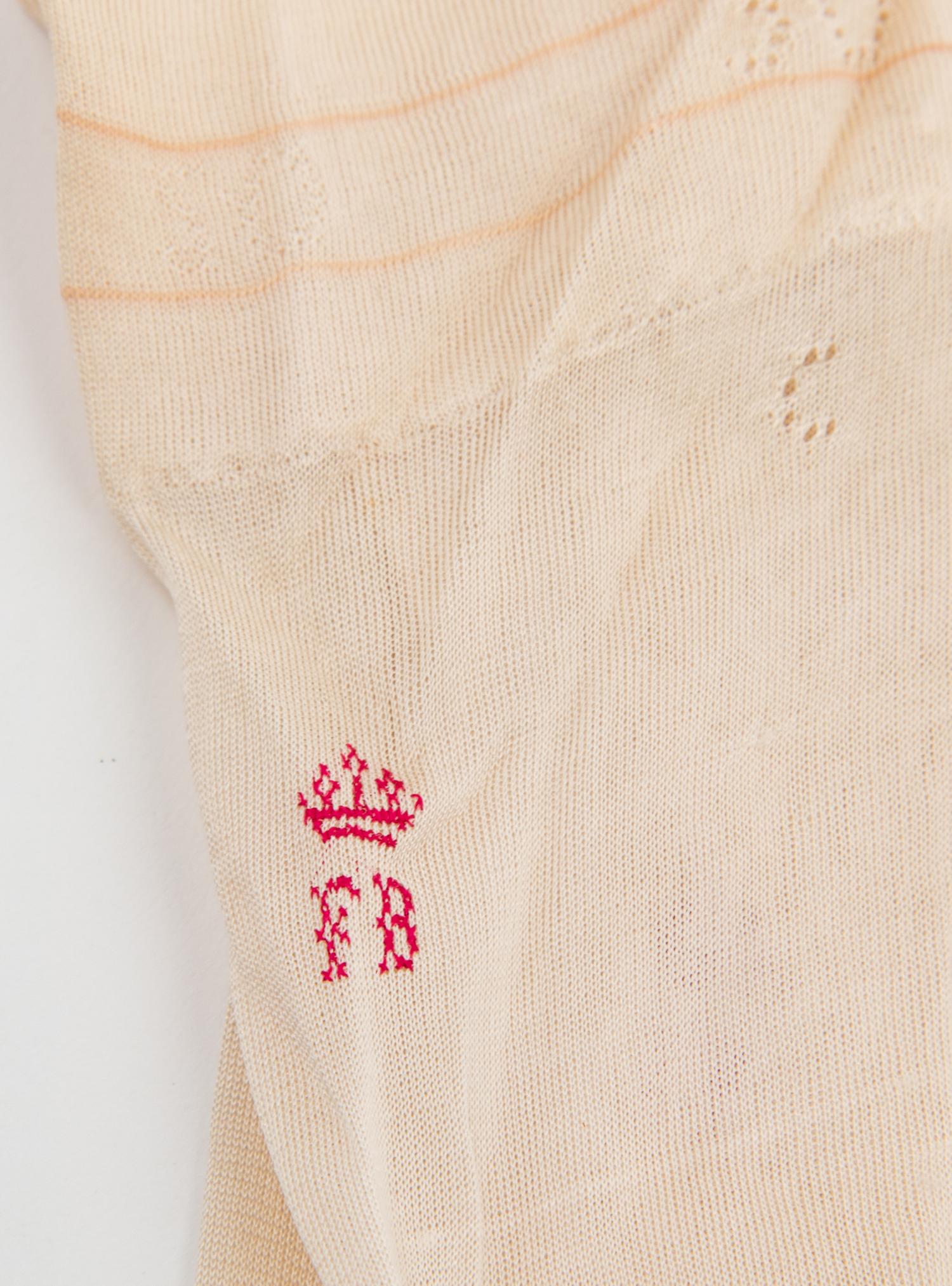 Collection of Twenty One Silk and Cotton Stockings, 19th and Early 20th Century