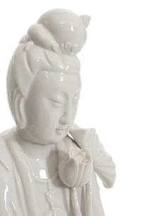 Two Pairs of Blanc-de-Chine Figures