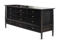 A Contemporary Ebonized Chest of Drawers