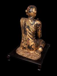 A Pair of Buddhist Monks in Adoration