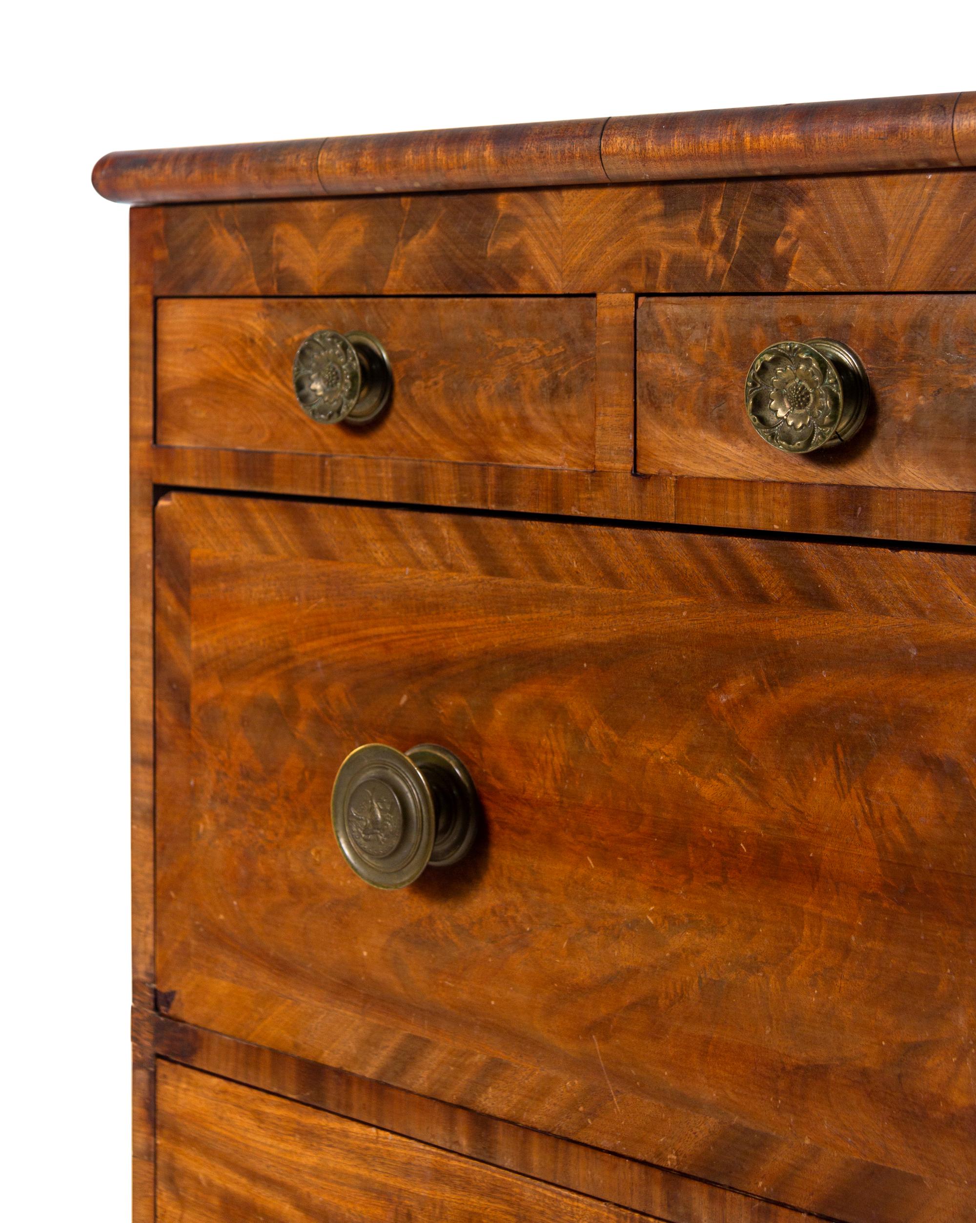 A Classical Style Mahogany Chest of Drawers