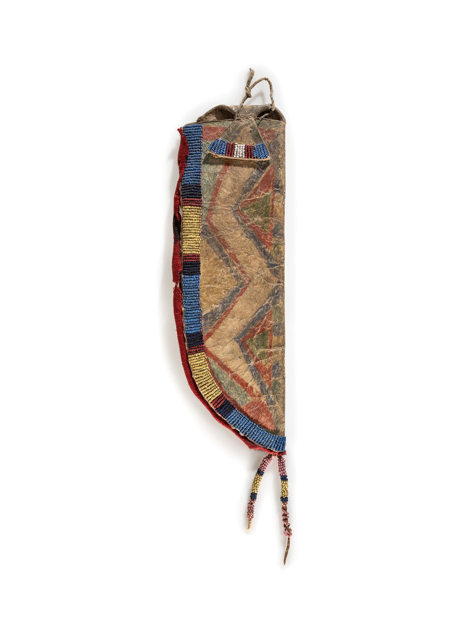 Apsáalooke [Crow] Beaded Buffalo Parfleche Knife Sheath