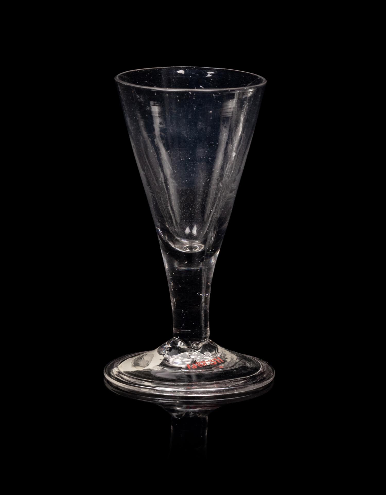 A Group of Three English Wine Stems and an American Wine Stem