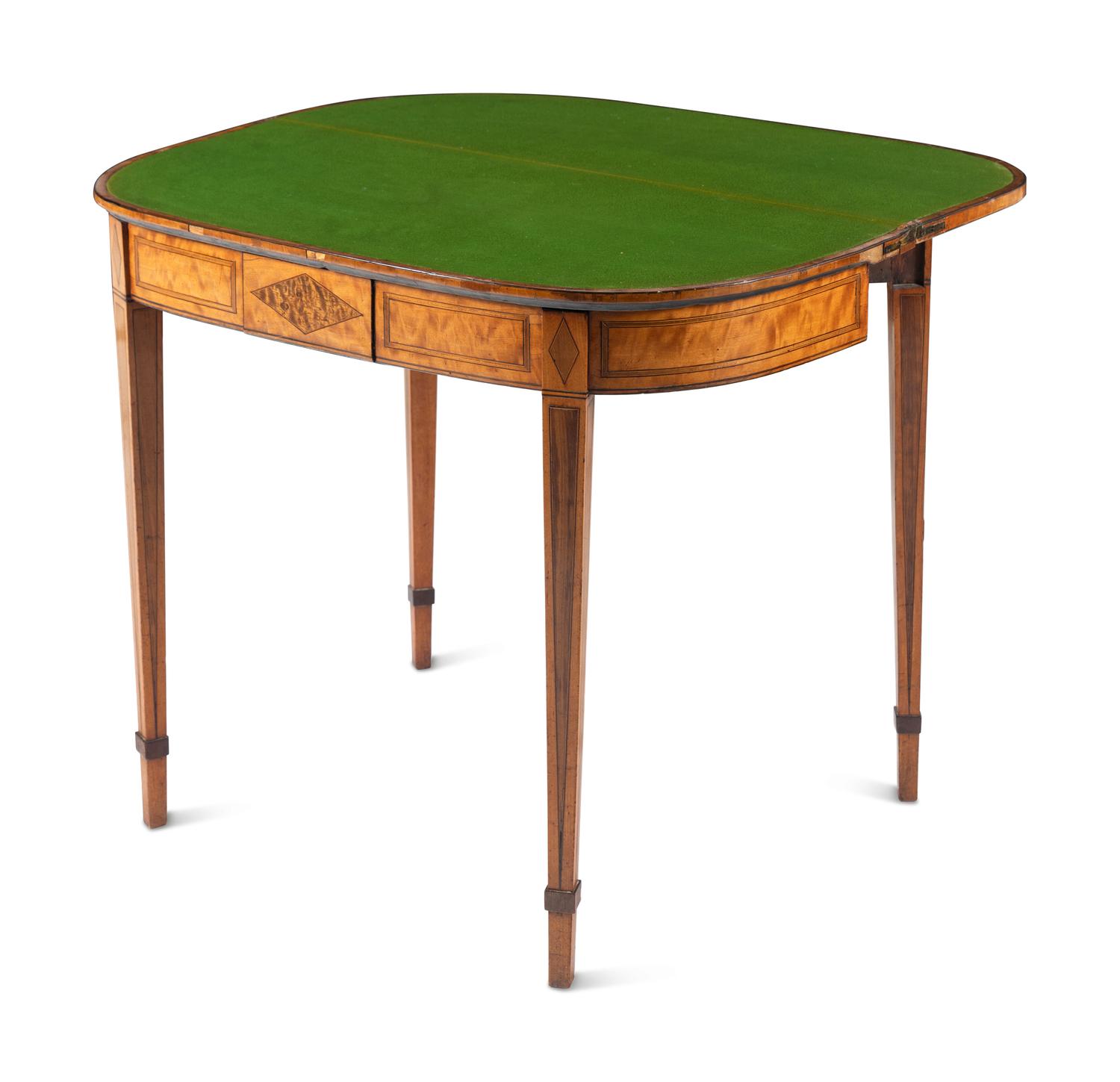 A George III Various Woods Flip-Top Game Table
