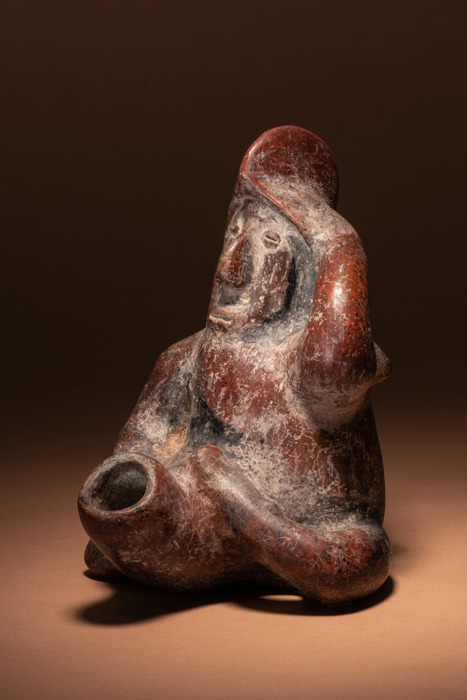 A Colima Terracotta Erotic Effigy Vessel