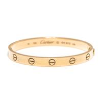 CARTIER, YELLOW GOLD 'LOVE' BANGLE BRACELET