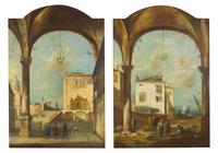 Architectural Capricci (a Pair)