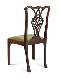 A George III Carved Mahogany Side Chair
