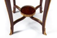 A Pair of Louis XV Style Gilt Bronze Mounted Pietra Dura-Top Tables